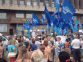 Запорожские регионалы провели митинг в поддержку Януковича на площади Фестивальной. 
